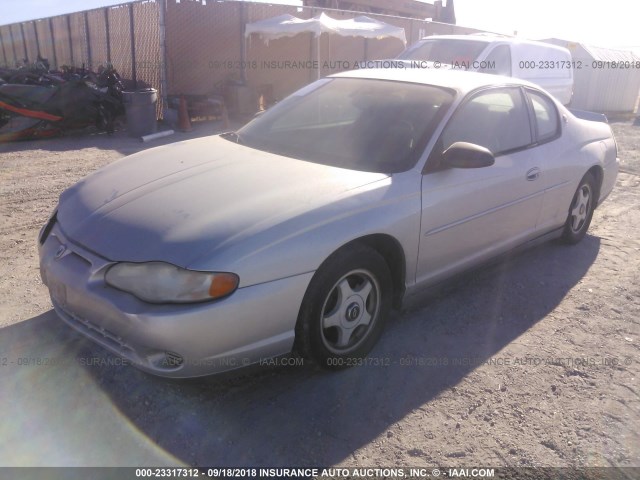 2G1WW12E619109554 - 2001 CHEVROLET MONTE CARLO LS 银色 照片 2