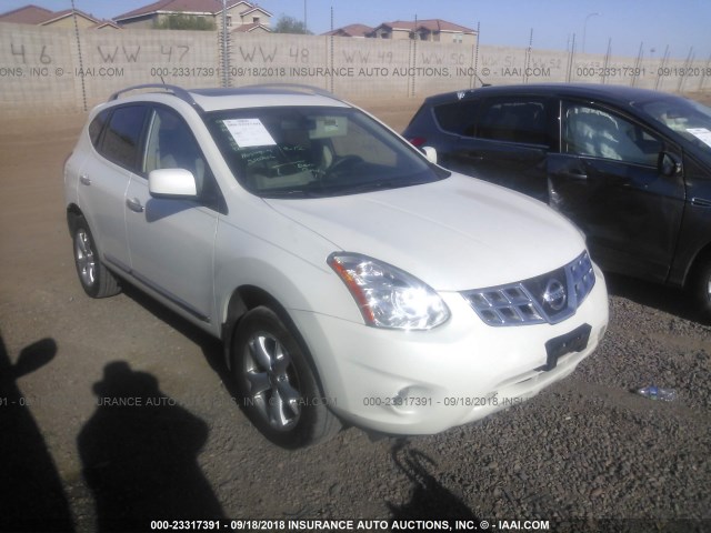 JN8AS5MV4BW301019 - 2011 NISSAN ROGUE S/SV/KROM WHITE photo 1