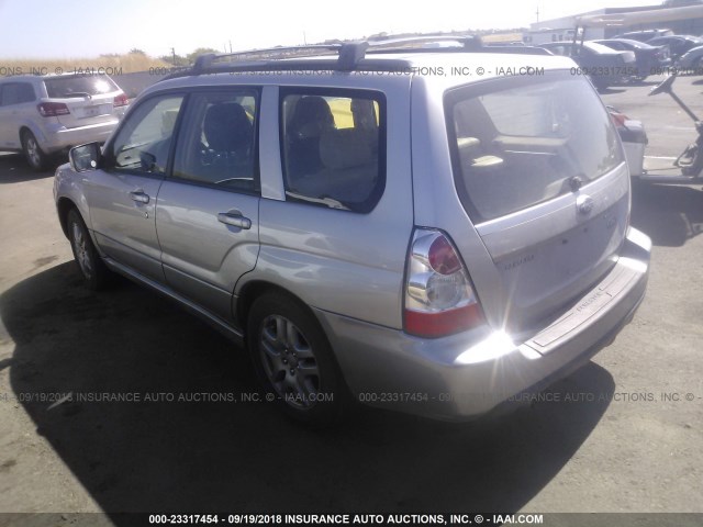 JF1SG67657H710109 - 2007 SUBARU FORESTER 2.5X LL BEAN SILVER photo 3