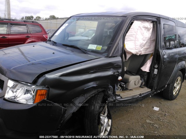 5J6YH2H30BL002896 - 2011 HONDA ELEMENT LX GRAY photo 6