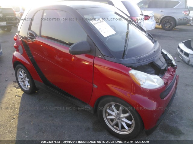 WMEEJ31X09K255119 - 2009 SMART FORTWO PURE/PASSION RED photo 1