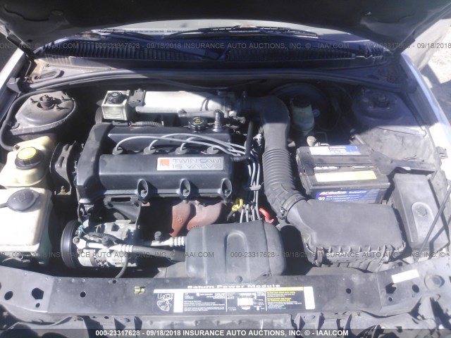 1G8ZK8272WZ189422 - 1998 SATURN SW2 GOLD photo 10