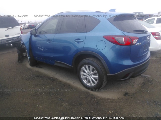 JM3KE2CY0E0355854 - 2014 MAZDA CX-5 TOURING BLUE photo 3