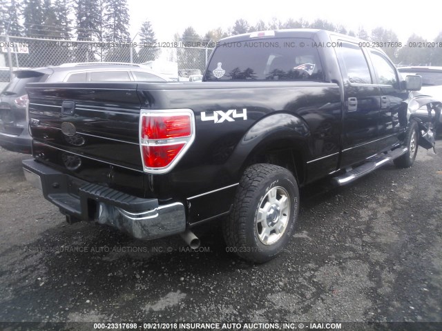 1FTPW14V49FB06339 - 2009 FORD F150 SUPERCREW 黑色 照片 4