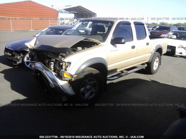 5TEGN92N43Z165177 - 2003 TOYOTA TACOMA DOUBLE CAB PRERUNNER BROWN photo 2