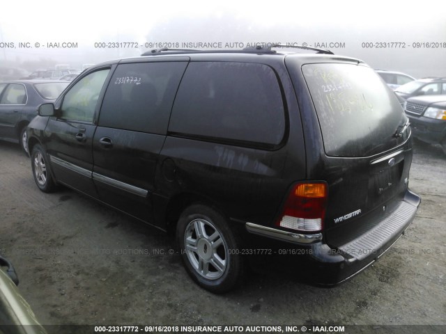 2FMZA52463BB51148 - 2003 FORD WINDSTAR SE BLACK photo 3