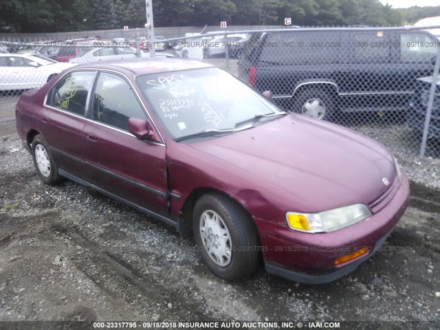 1HGCD5632SA053779 - 1995 HONDA ACCORD LX/EX RED photo 1