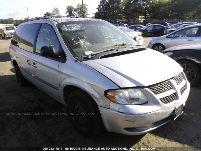 2B4GP44322R745733 - 2002 DODGE GRAND CARAVAN SPORT SILVER photo 1