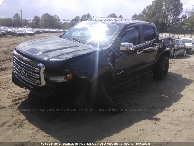 1GTG6DE3XG1324097 - 2016 GMC CANYON SLT BLACK photo 2