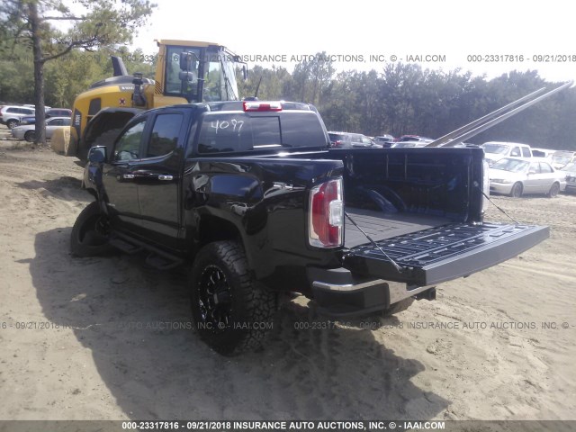 1GTG6DE3XG1324097 - 2016 GMC CANYON SLT BLACK photo 3