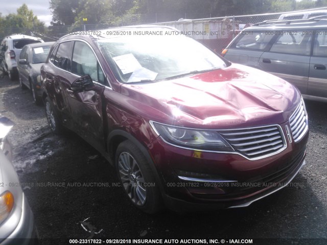 5LMCJ2A92FUJ22565 - 2015 LINCOLN MKC RED photo 1