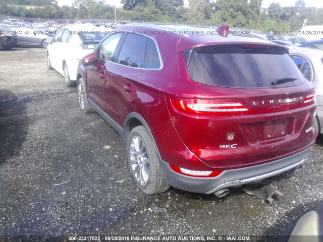 5LMCJ2A92FUJ22565 - 2015 LINCOLN MKC RED photo 3