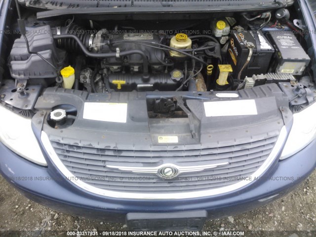 2C8GP74LX3R132957 - 2003 CHRYSLER TOWN & COUNTRY EX BLUE photo 10