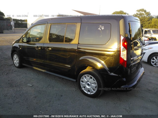 NM0GS9F74E1133120 - 2014 FORD TRANSIT CONNECT XLT BLACK photo 3