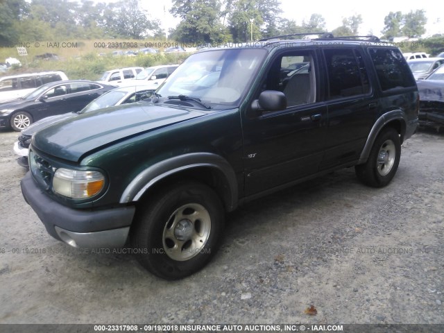 1FMZU73E9YZA38387 - 2000 FORD EXPLORER XLT GREEN photo 2