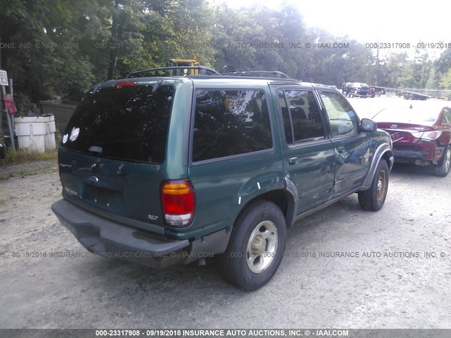 1FMZU73E9YZA38387 - 2000 FORD EXPLORER XLT GREEN photo 4