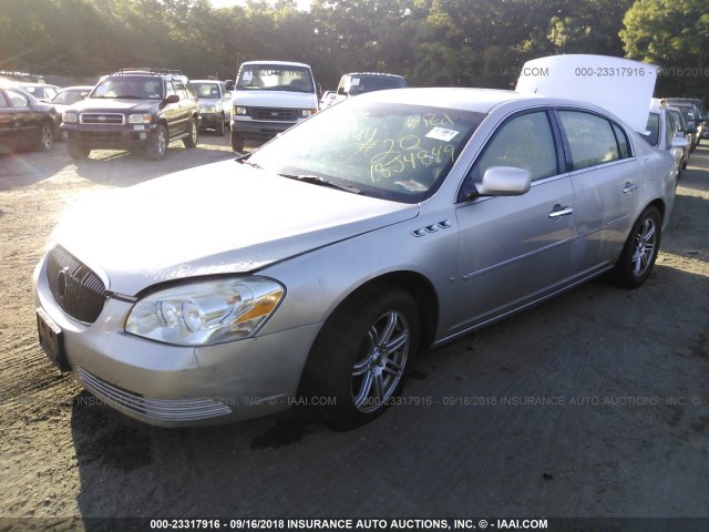 1G4HD57246U135779 - 2006 BUICK LUCERNE CXL SILVER photo 2