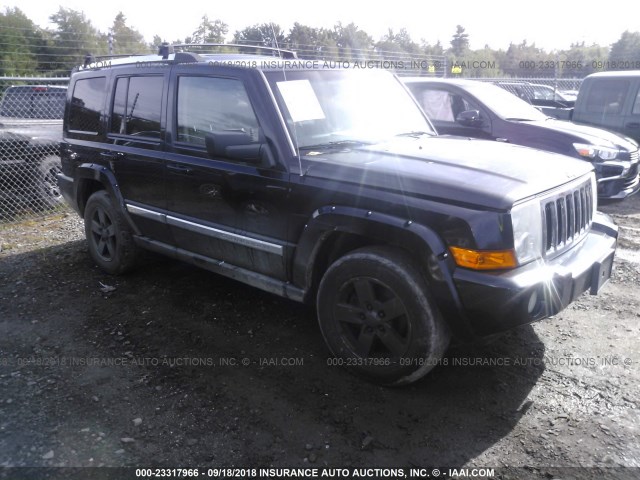 1J8HG58P77C627955 - 2007 JEEP COMMANDER LIMITED BLACK photo 1