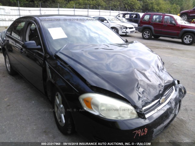 2G1WT58K479128092 - 2007 CHEVROLET IMPALA LT BLACK photo 1