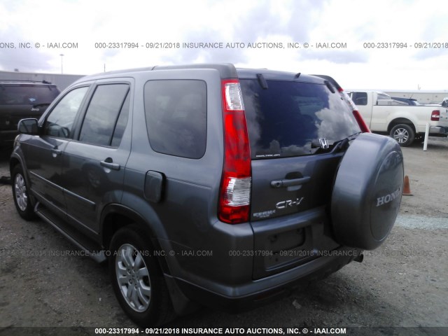 SHSRD78986U416887 - 2006 HONDA CR-V SE/EX GRAY photo 3