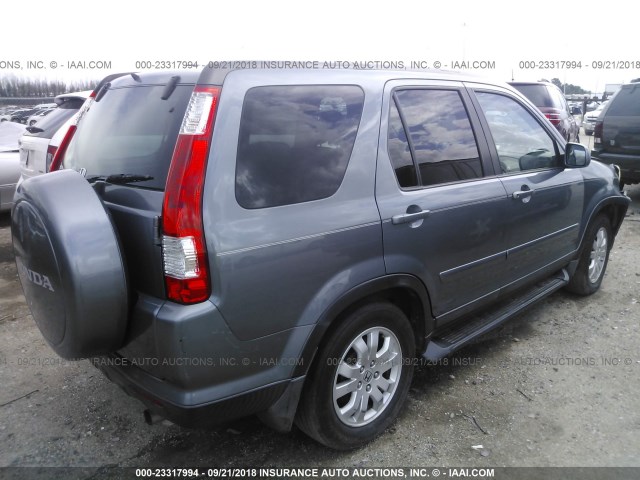 SHSRD78986U416887 - 2006 HONDA CR-V SE/EX GRAY photo 4