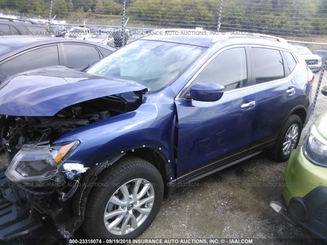 5N1AT2MV6HC830436 - 2017 NISSAN ROGUE SV/SL BLUE photo 2