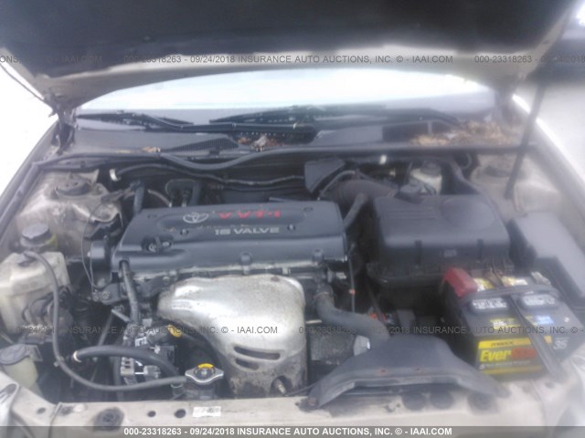 4T1BE30KX5U552839 - 2005 TOYOTA CAMRY LE/XLE/SE Бежевый фото 10
