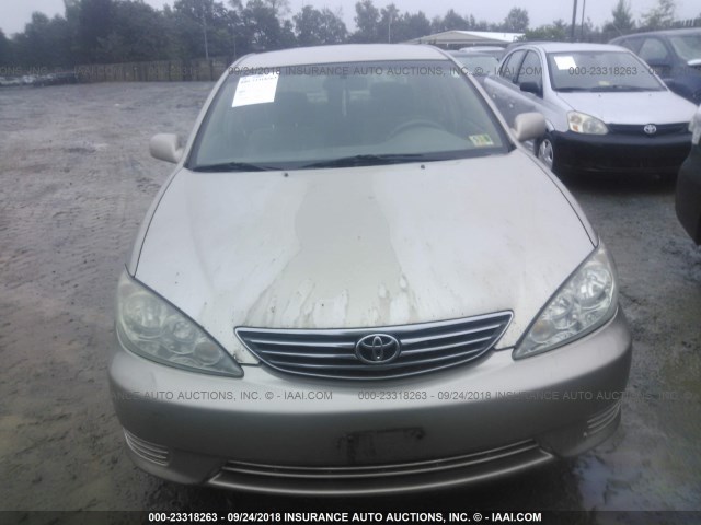 4T1BE30KX5U552839 - 2005 TOYOTA CAMRY LE/XLE/SE Бежевый фото 6