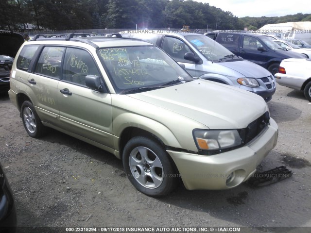 JF1SG65674H748617 - 2004 SUBARU FORESTER 2.5XS ოქროსფერი ფოტო 1