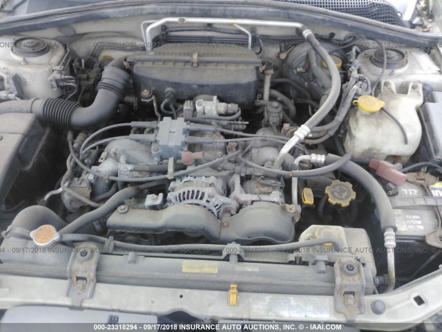 JF1SG65674H748617 - 2004 SUBARU FORESTER 2.5XS ოქროსფერი ფოტო 10