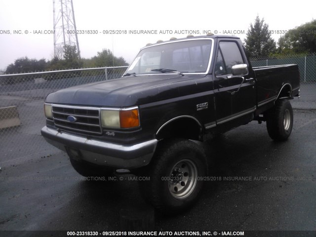 2FTEF26H5LCA60267 - 1990 FORD F250 BLUE photo 2