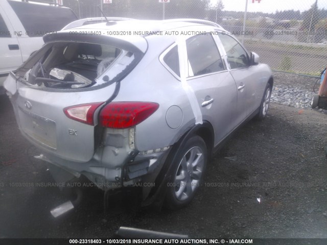 JNKAJ09E98M305399 - 2008 INFINITI EX35 JOURNEY SILVER photo 4