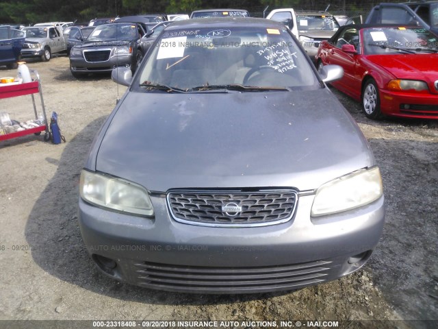 3N1CB51D01L417258 - 2001 NISSAN SENTRA XE/GXE GRAY photo 6