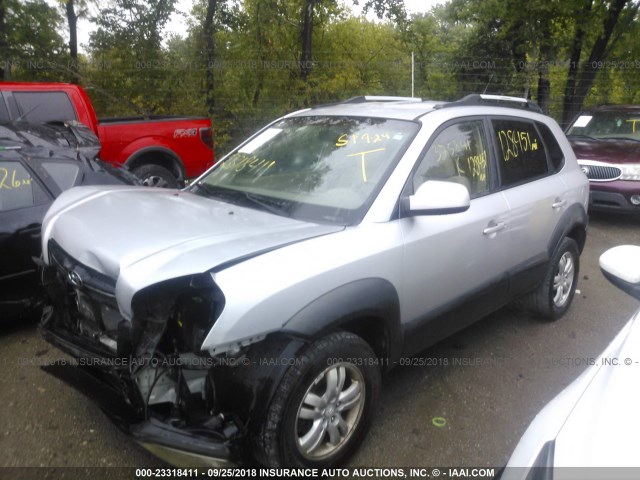 KM8JN12DX6U375841 - 2006 HYUNDAI TUCSON GLS/LIMITED SILVER photo 2