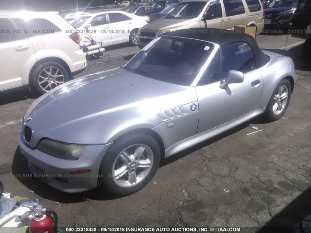 WBACN33411LM03710 - 2001 BMW Z3 2.5 SILVER photo 2