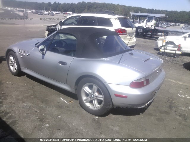 WBACN33411LM03710 - 2001 BMW Z3 2.5 SILVER photo 3