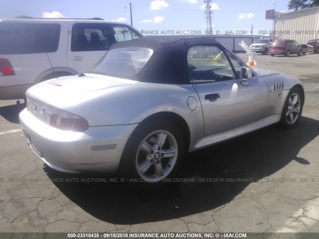 WBACN33411LM03710 - 2001 BMW Z3 2.5 SILVER photo 4