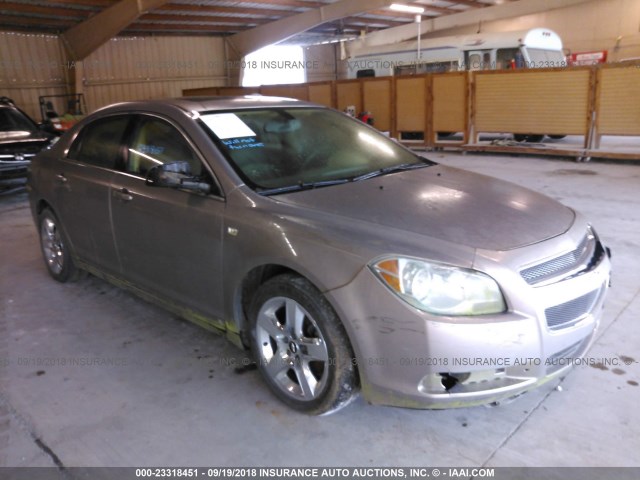 1G1ZH57B18F262146 - 2008 CHEVROLET MALIBU 1LT BEIGE photo 1