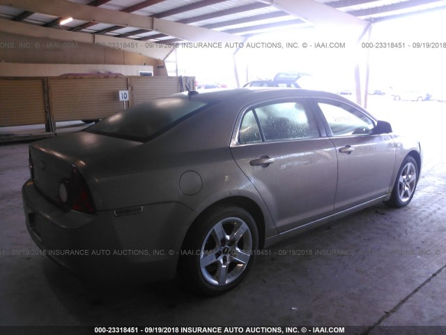 1G1ZH57B18F262146 - 2008 CHEVROLET MALIBU 1LT BEIGE photo 4