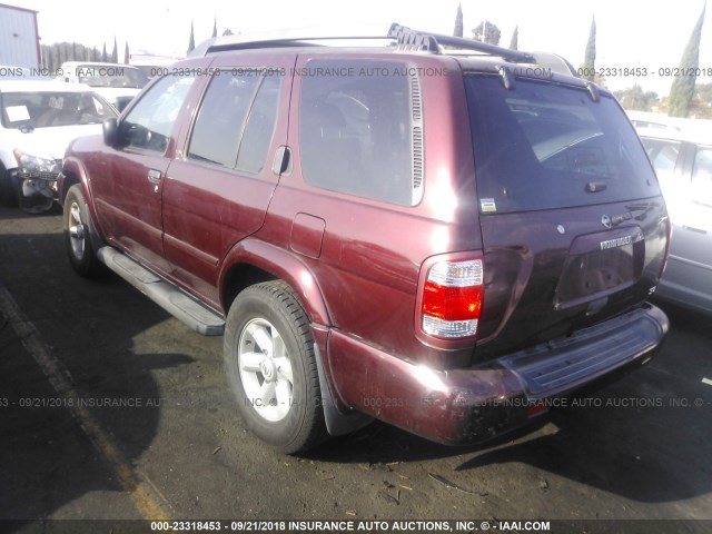 JN8DR09X13W706584 - 2003 NISSAN PATHFINDER LE/SE MAROON photo 3