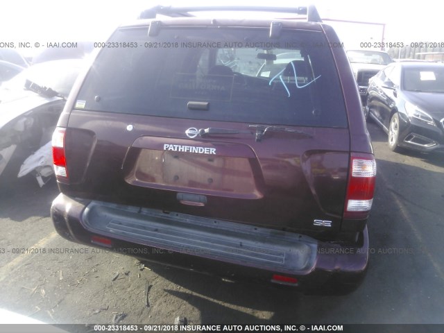 JN8DR09X13W706584 - 2003 NISSAN PATHFINDER LE/SE MAROON photo 6