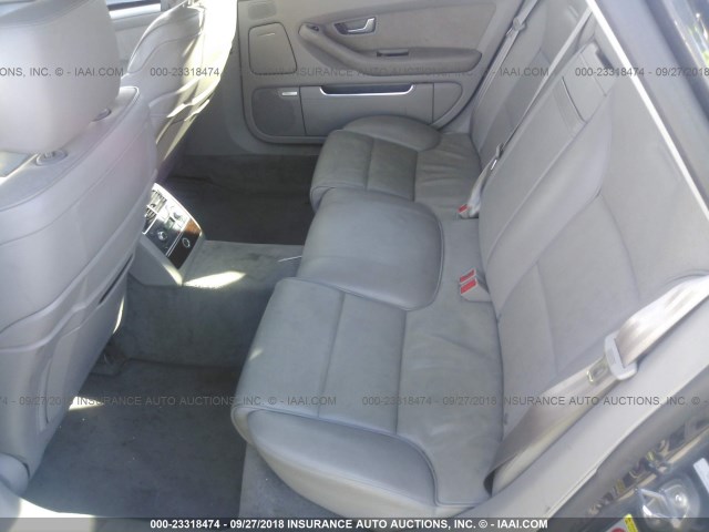 WAUMV94E78N002370 - 2008 AUDI A8 L QUATTRO GRAY photo 8