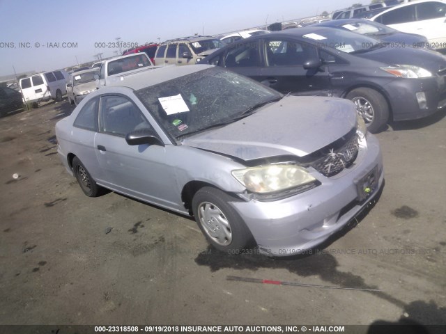 1HGEM22195L038734 - 2005 HONDA CIVIC DX VP SILVER photo 1