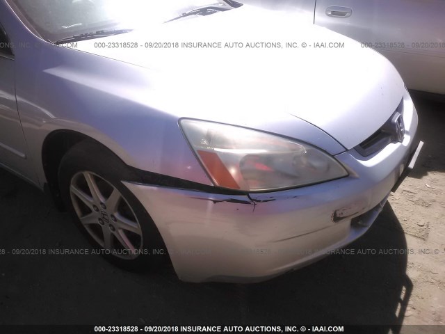 1HGCM66573A065368 - 2003 HONDA ACCORD EX SILVER photo 6