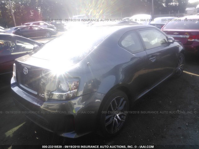 JTKJF5C74FJ004850 - 2015 TOYOTA SCION TC 灰色 照片 4