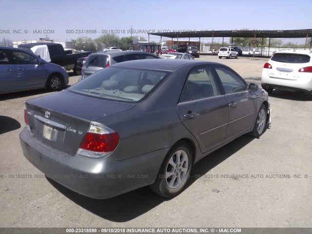 4T1BE30K15U535718 - 2005 TOYOTA CAMRY LE/XLE/SE Сұр фото 4