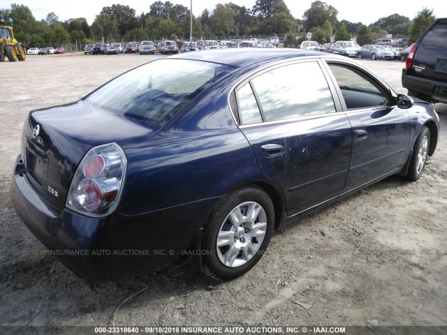 1N4AL11D36N459267 - 2006 NISSAN ALTIMA S/SL BLUE photo 4