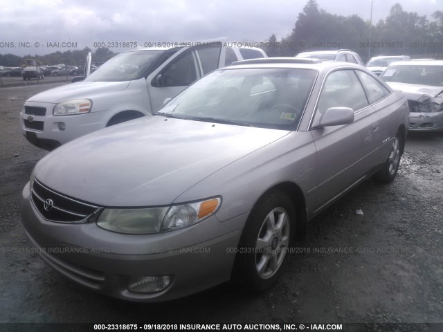 2T1CF22P3XC257459 - 1999 TOYOTA CAMRY SOLARA SE/SLE ბეჟი ფოტო 2