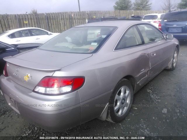 2T1CF22P3XC257459 - 1999 TOYOTA CAMRY SOLARA SE/SLE ბეჟი ფოტო 4
