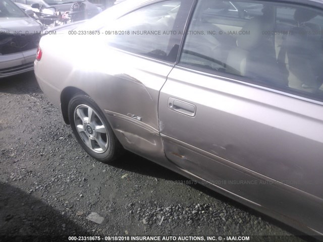 2T1CF22P3XC257459 - 1999 TOYOTA CAMRY SOLARA SE/SLE ბეჟი ფოტო 6